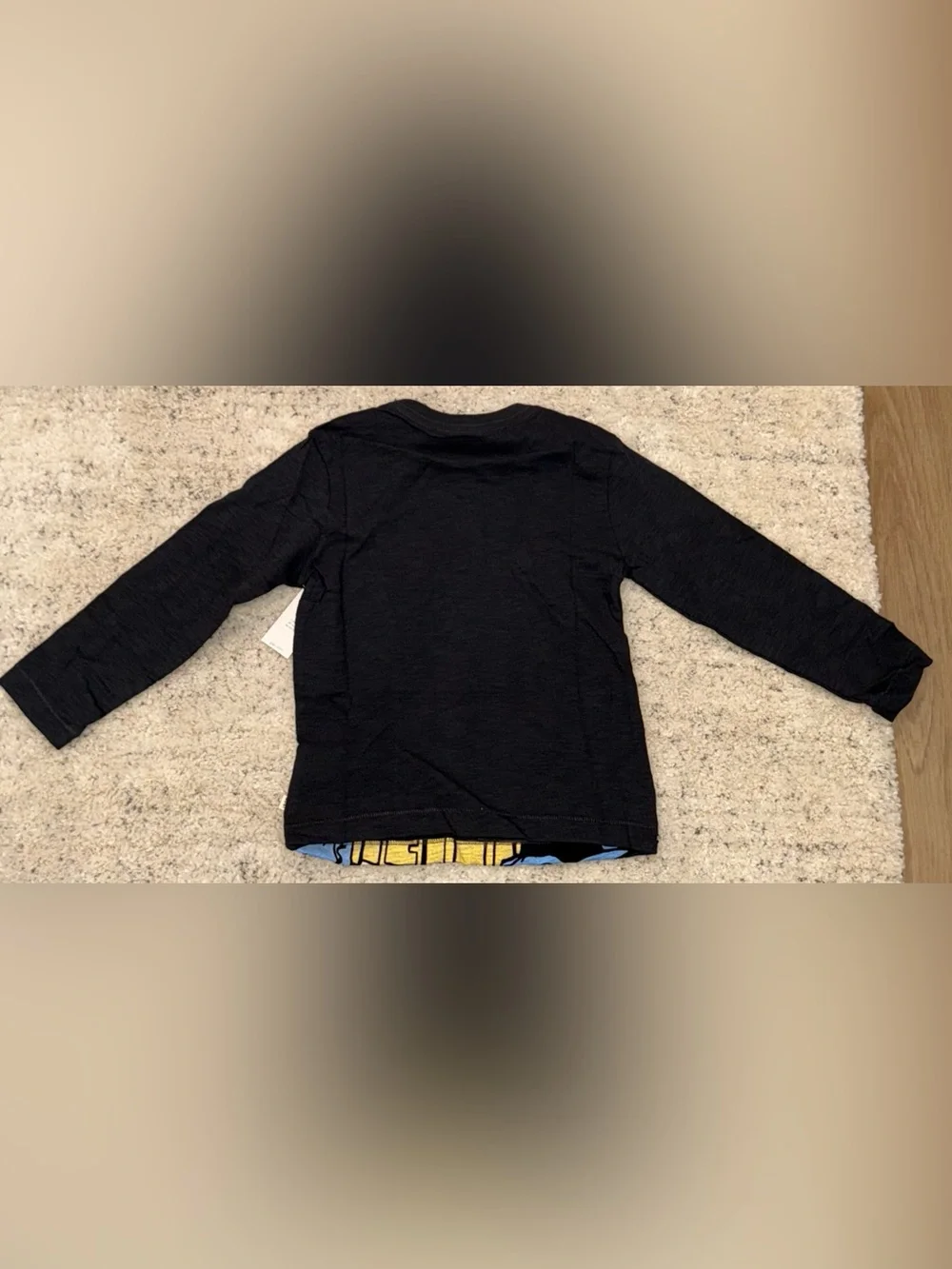 NWT Baby Gap DC Batman Long Sleeve Graphic T-Shirt Boys Size 4 Years Black